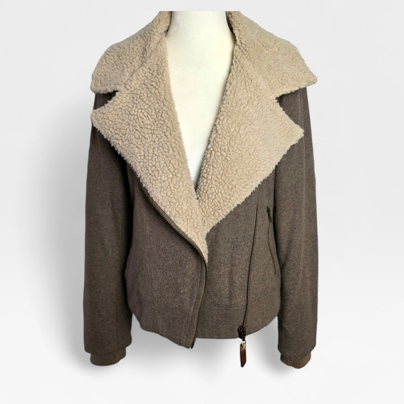 Gentle Fawn Brown and Cream Teddy Jacket - Picture 10 of 13